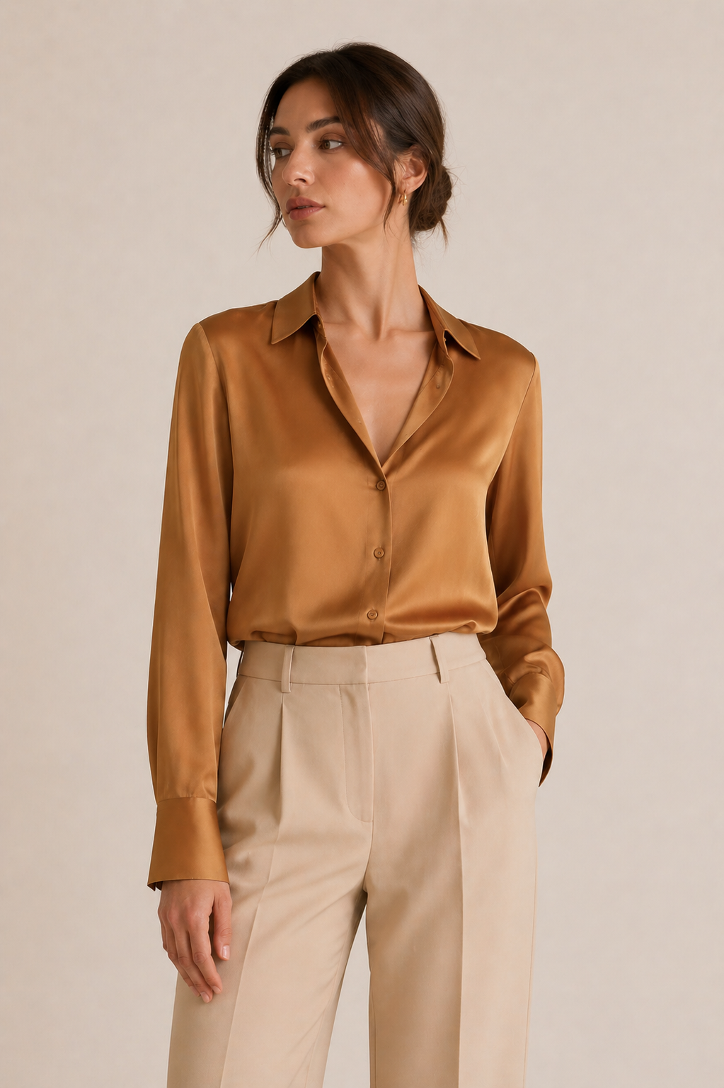 Блуза шёлковая Amber